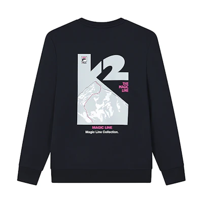 FILA Casual Logo Print Pullover Sweatshirt Legendary Blue F11M138204F-NV