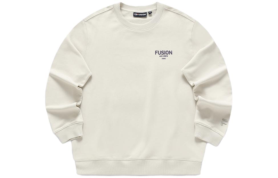 FILA Casual Loose-Fit Crewneck Sweatshirt in Gray Oatmeal Color T11M413202F-BG