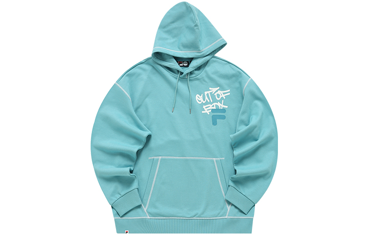 FILA Casual Loose Fit Hoodie Mineral Blue Unisex T11U216202FBU