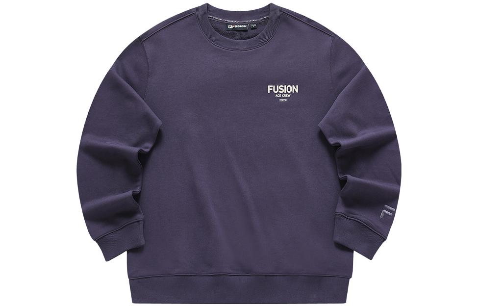 FILA Casual Loose Fit Letter Sweatshirt Milan Purple T11M413202F-PU