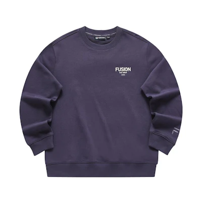 FILA Casual Loose Fit Letter Sweatshirt Milan Purple T11M413202F-PU