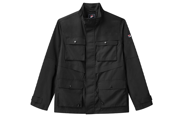 FILA Casual Multi-Pocket Utility Woven Jacket Black F51M048701F-BK