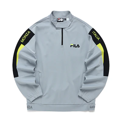 FILA Casual Pullover Sweatshirt Misty Gray Streetwear T11M143201F-GY