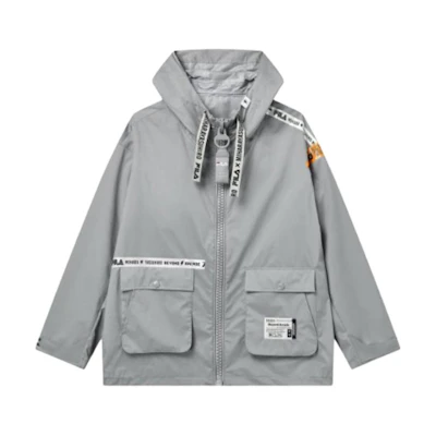 FILA Casual Sport Comfort Loose-Fit Gray Jacket F11M233701F-GY