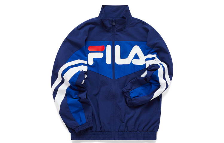 FILA Casual Sports Colorblock Woven Jacket Oil Blue T11M112703F-DB