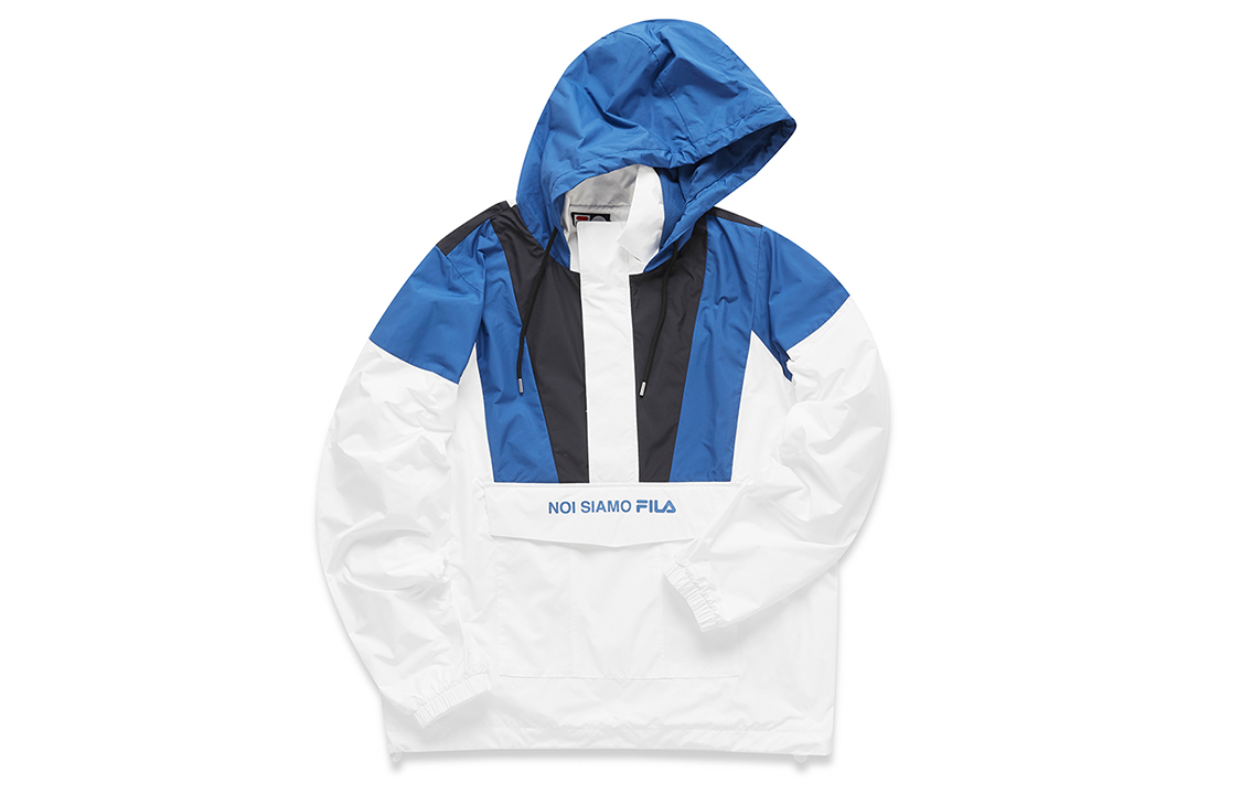 FILA Casual Sports Hooded Woven Jacket - Standard White T11M041704F-WT