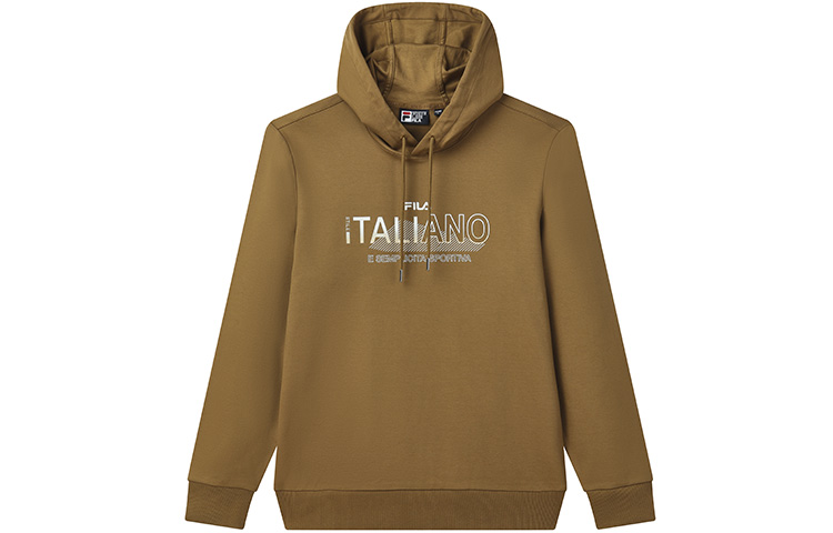 FILA Casual Sports Sweatshirt with Logo Print - Walnut Brown F11M132258F-BN