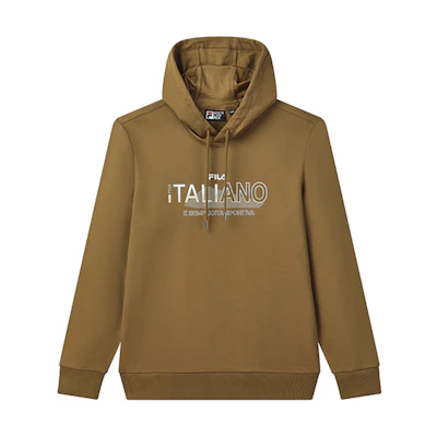 FILA Casual Sports Sweatshirt with Logo Print - Walnut Brown F11M132258F-BN