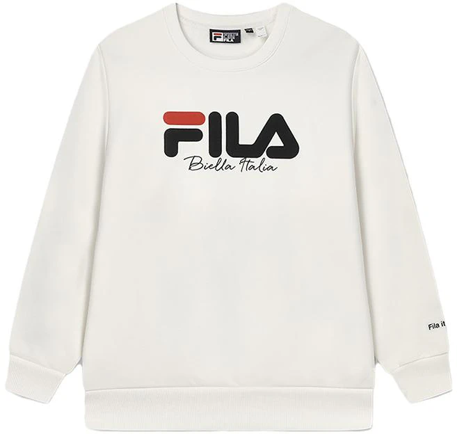 fila-casual-unisex-fleece-lined-crewneck-sweatshirt-off-white-f51-u349298-a-iv