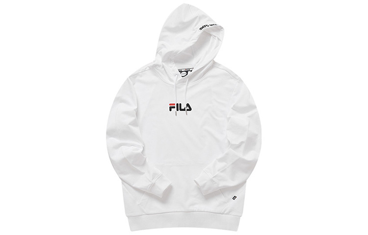 FILA Casual White Hoodie Unisex Sportswear T11U931502F-WT