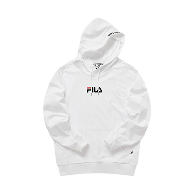 FILA Casual White Hoodie Unisex Sportswear T11U931502F-WT