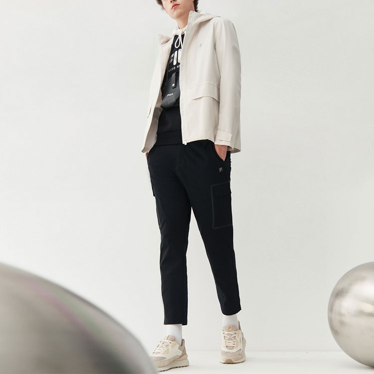 FILA Casual Woven Hooded Jacket Off-White F11M112716FIV 圖 4