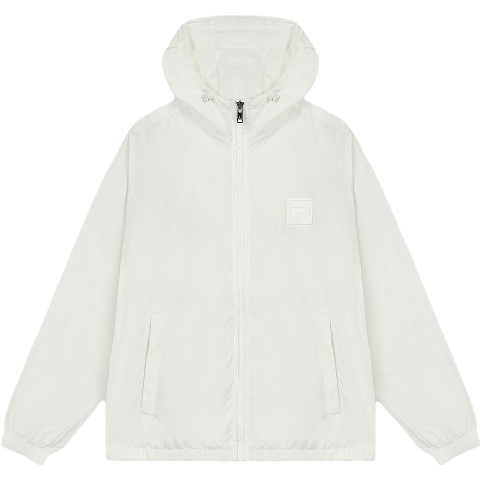 FILA Ceramic White Casual Hooded Jacket F11M335702F-IV