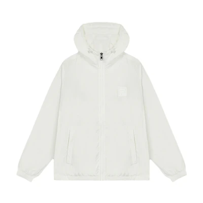 FILA Ceramic White Casual Hooded Jacket F11M335702F-IV