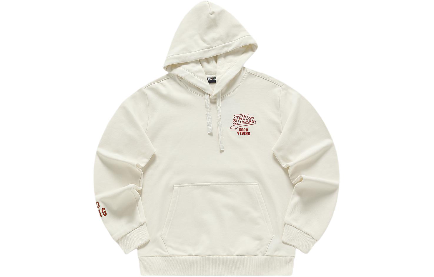 FILA Chinese New Year Dragon Logo Hoodie Knit White T11M412208F-WT