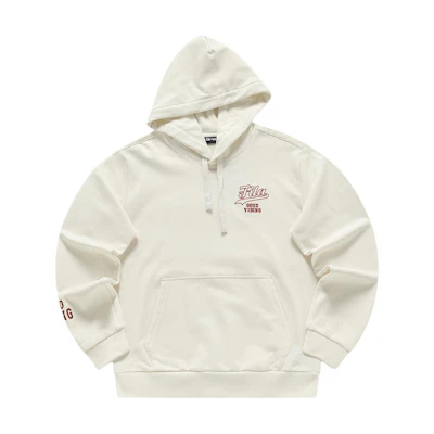 FILA Chinese New Year Dragon Logo Hoodie Knit White T11M412208F-WT