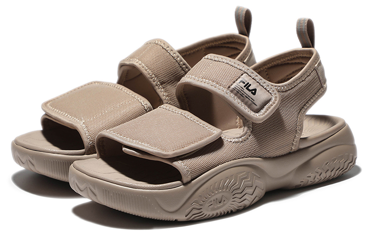 FILA Chunky Velcro Sandals 'Khaki Korean Edition' 圖 3