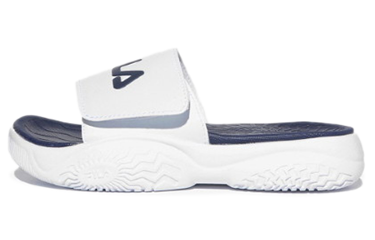 Buy FILA 厚底ベルクロサンダル「シンプルホワイト＆ブルー」SM00559D_147 SM00559D_147