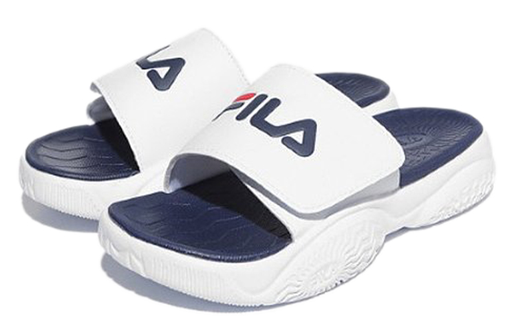 Order FILA 厚底ベルクロサンダル「シンプルホワイト＆ブルー」SM00559D_147 SM00559D_147
