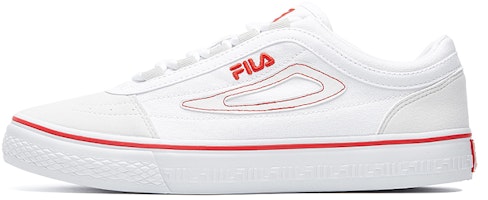 FILA CLASSIC BOARDER skateboard canvas shoes White/red F12M034423FWT FILA CLASSIC BOARDER skateboard canvas shoes White/red F12M034423FWT