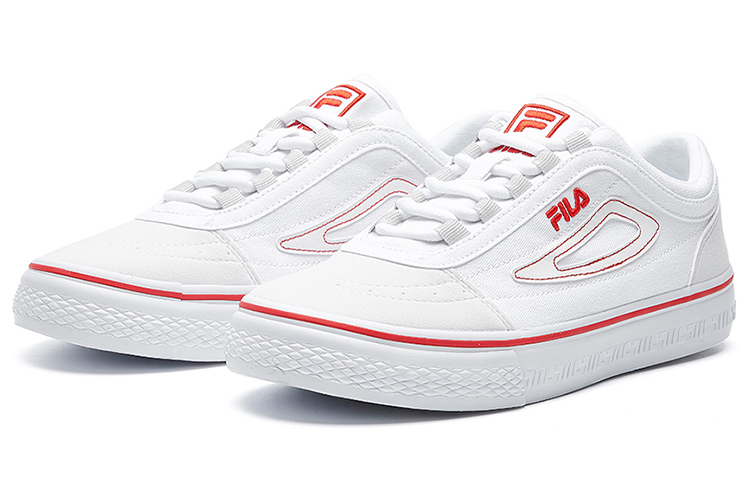 Lookbook FILA CLASSIC BOARDER scarpe da skate in tela Bianco/Rosso F12M034423FWT