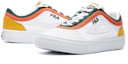 Shop FILA CLASSIC BOARDER scarpe da skateboard canvas Bianco/Giallo/Arancione F12M034423FWN