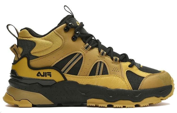 FILA Classic Court Shoes 'Black Yellow' 圖 2
