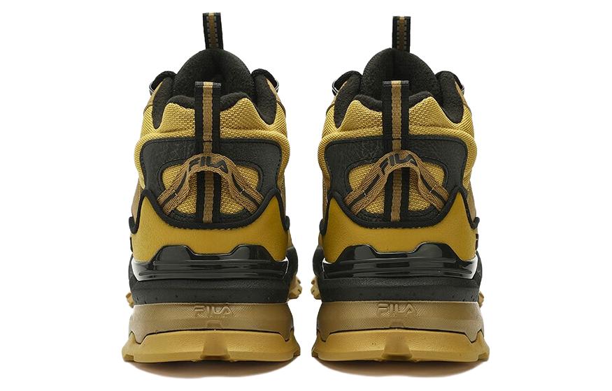 FILA Classic Court Shoes 'Black Yellow' 圖 5