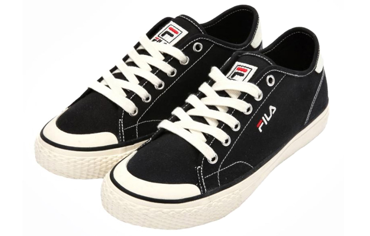 FILA Classic Kicks canvas shoes Black/white 圖 2