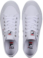 Shop Fila 斐樂 經典款 B 復古帆布鞋 白色 韓風