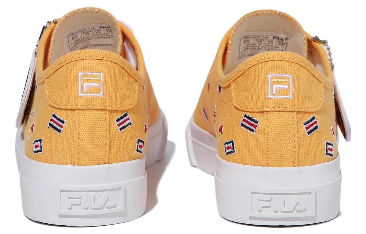 Lookbook FILA斐樂 Classic Kicks B v3 防滑耐磨 低幫 板鞋 男女同款 黃白 韓版