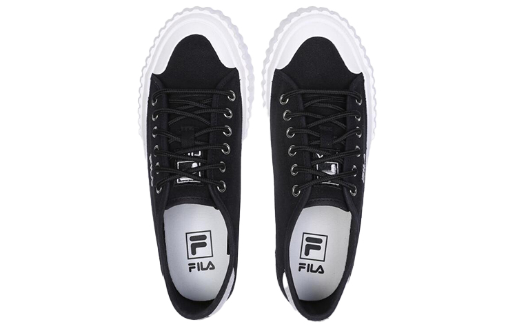 FILA Classic Kicks T Low Top Board Shoes Black/White 圖 3