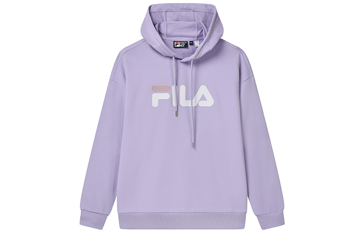 FILA Classic Logo Hoodie Lavender Unisex - Retro Casual Oversized Style F51U238298F-PR