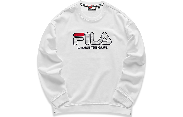 FILA Classic Loose Fit Crewneck Sweatshirt White T51M111206AWT