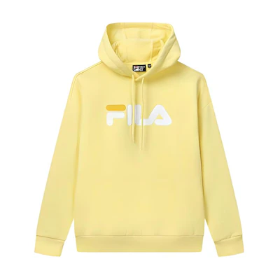 FILA Classic Loose Fit Logo Hoodie Banana Yellow Unisex Casual Wear F51U248298F-YE