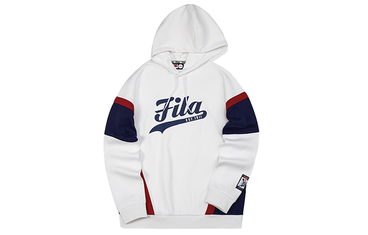 FILA Classic Spliced White Sweatshirt T11M042204F-WT