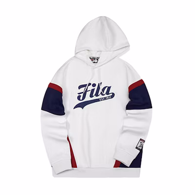 FILA Classic Spliced White Sweatshirt T11M042204F-WT