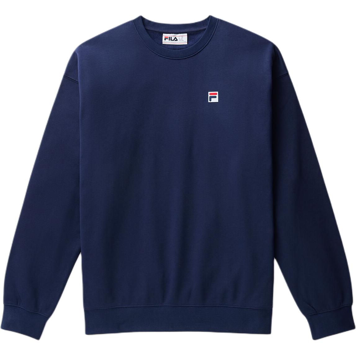 FILA Classic SS24 Unisex Crewneck Long Sleeve Sweatshirt Navy Blue LU431149-400