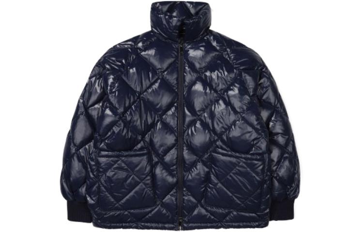 FILA Classic Zip-Up Stand Collar Jacket Unisex in Indigo Blue FS2DJF4162F-IDO