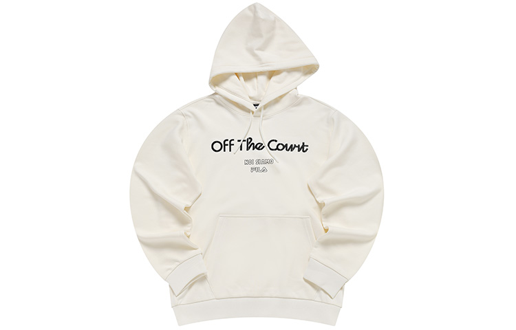 FILA CNY Fortune Series Hoodie White Pullover Long-Sleeve Streetwear T11M313201F-IV