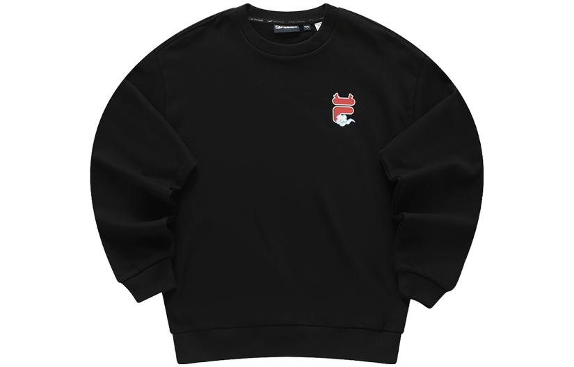 FILA CNY Year of the Dragon Graphic Crewneck Sweatshirt Unisex - Black T11U413212F-BK