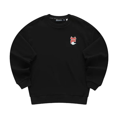 FILA CNY Year of the Dragon Graphic Crewneck Sweatshirt Unisex - Black T11U413212F-BK
