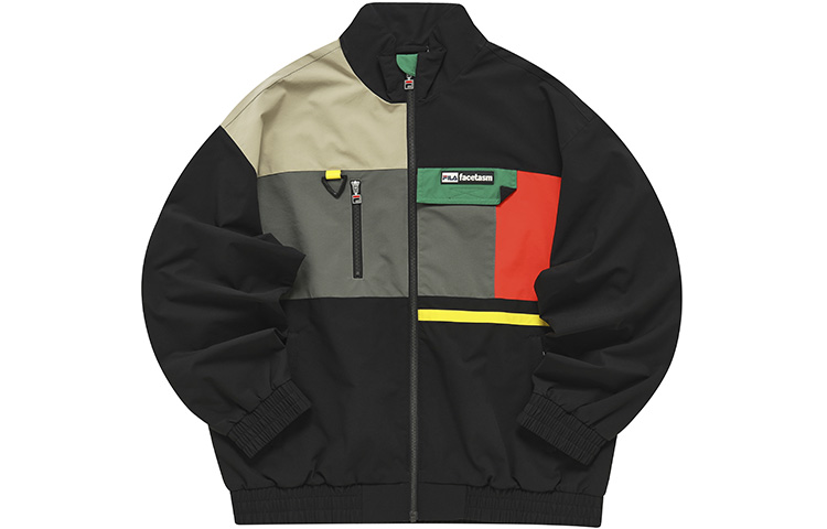 FILA Colorblock Casual Woven Jacket - Black T11M247702F-BK