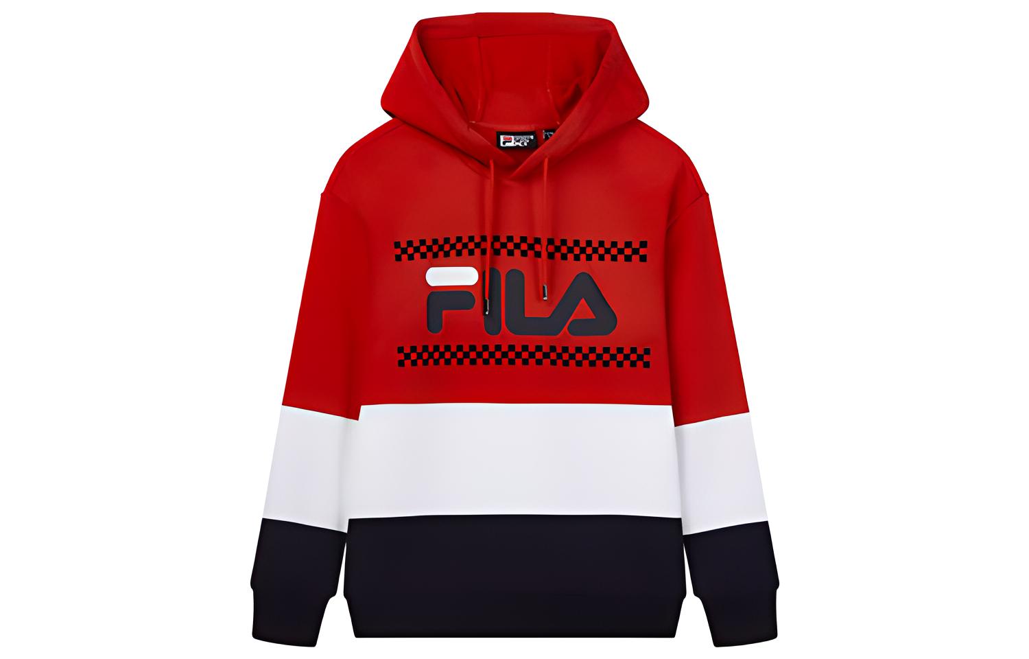 FILA Colorblock Fleece Hoodie Red () F11M948206F-RD