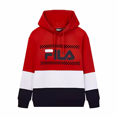 FILA Colorblock Fleece Hoodie Red () F11M948206F-RD