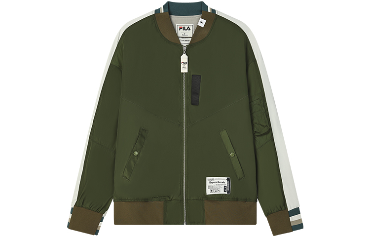 FILA Colorblock Knit Jacket Scallion Green F11M233501F-KK