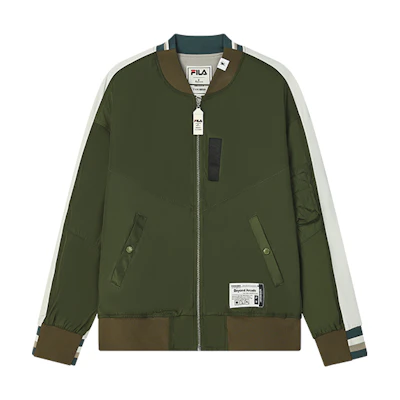 FILA Colorblock Knit Jacket Scallion Green F11M233501F-KK