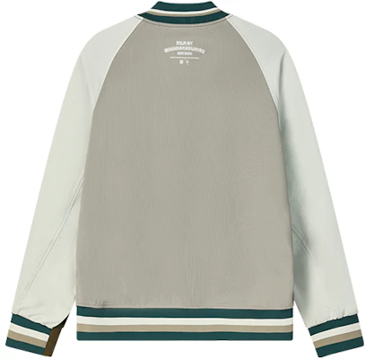FILA Colorblock Knit Jacket Scallion Green F11M233501F-KK Lookbook FILA Colorblock Knit Jacket Scallion Green F11M233501F-KK