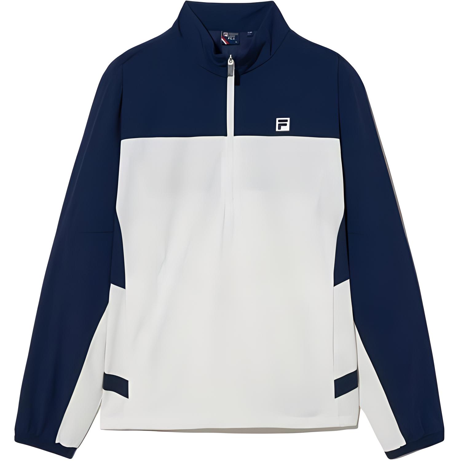 FILA Colorblock Lightweight Stand Collar Jacket - White FS2JKH2302MDNA