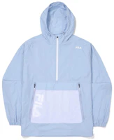 FILA Colorblock Logo Print Half-Zip Hoodie - Blue FS2JKF2212M-PBE FILA Colorblock Logo Print Half-Zip Hoodie - Blue FS2JKF2212M-PBE